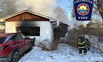 Colchester Fire Department Assists at Second-Alarm Structure Fire in Winooski