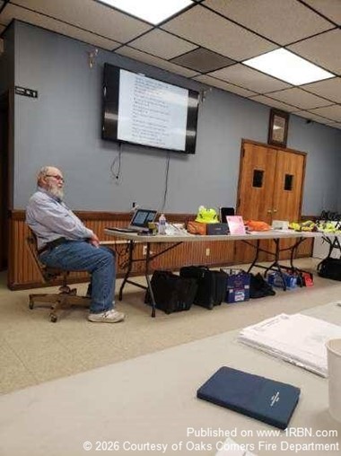 Oaks Corners Fire Police Attend Seneca County Training