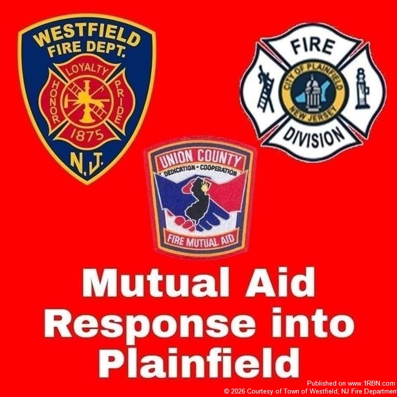 Fire Search Westfield Ladder Responds to Plainfield for Mutual Aid Coverage During ...