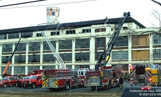 Fire Strikes Abandoned Dixie Cup Factory