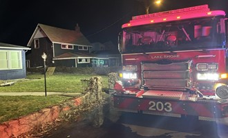 Quick Action by Resident and Firefighters Limits Fire Spread