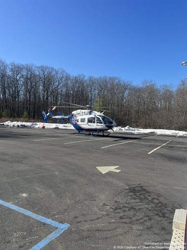 Olive Firefighters Assist with Medevac Operation