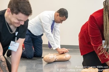 Mayor Evans Joins Fire Department for CPR Awareness Event