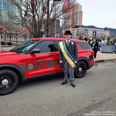 Celebrating Excellence: Captain Chase Hamilton Honored at Newark St. Patrick’s Day Parade