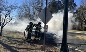 Bristol Firefighters Quickly Extinguish Vehicle Fire