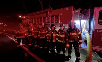 West Greenwich Firefighters Assist at Mutual Aid Barn Fire in Coventry