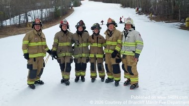 Briarcliff Manor Crew Finishes Second in Firefighter Ski Race