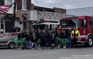 Coeymans Fire Company Participates in 75th Annual Albany St. Patrick’s Day Parade