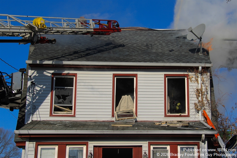 Fire Search Valley Stream Fire Dept. Combats House Fire
