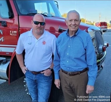 Claxton Fire Department Celebrates Mayor’s Birthday