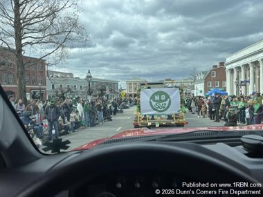 Dunn’s Corners Fire Department Joins Newport St. Patrick’s Day Parade Celebration