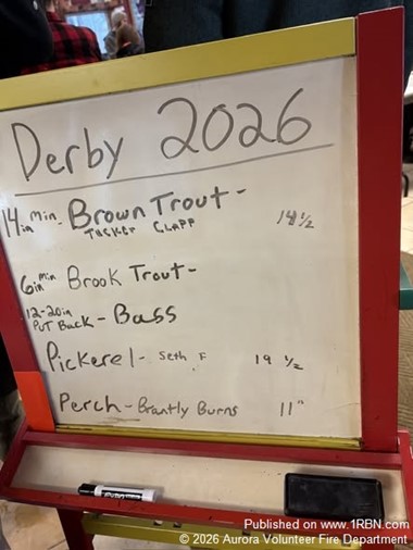 Aurora Volunteer Fire Department Hosts Successful 2026 Ice Fishing Derby