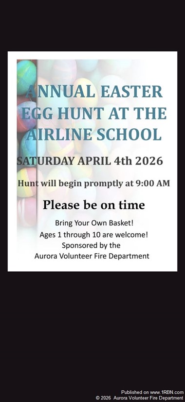 Aurora Volunteer Fire Department Hosts Annual Easter Egg Hunt for Local Families