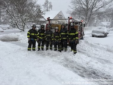 Baldwin Firefighters Work Through Winter Storm