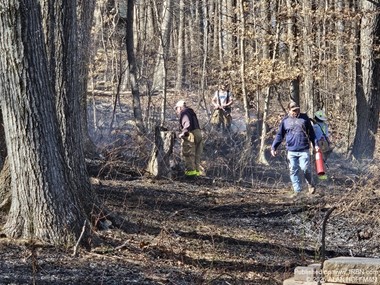 Working Brush Fire in Upper Milford Twp.