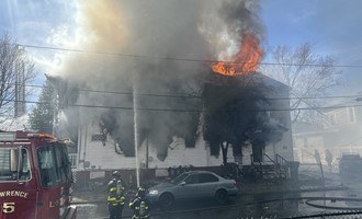 Three Alarms Struck at Lawrence Dwelling Fire