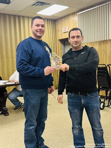 Paul Rogers and Bruce Flower Honored by Hughsonville Firefighters