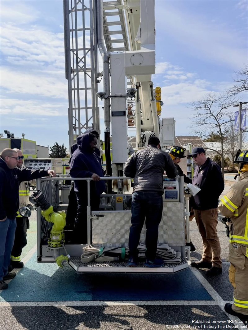 Tisbury Fire Department Conducts Aerial and Apparatus Operations Drill