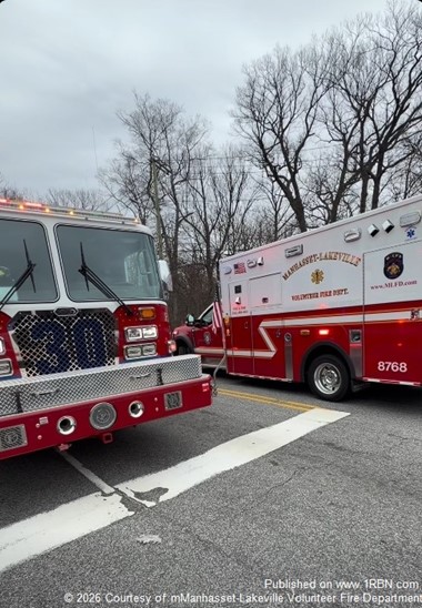 Emergency Crews Respond to Accident in Manhasset Area