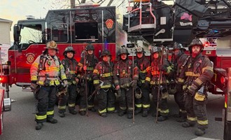 North Merrick Truck Responds to Mutual Aid House Fire in Merrick