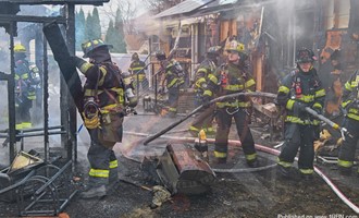 Mutual Aid Assists at Residential Fire in South Farmingdale