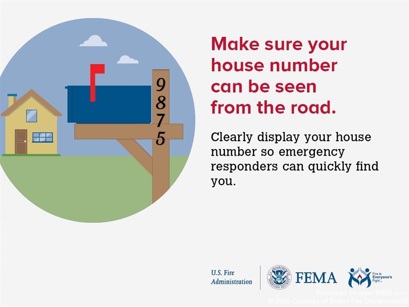 Bristol Fire Department Promotes Visibility of House Numbers for ...