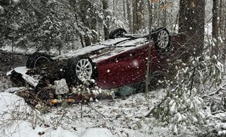 Rollover Crash in Durham Leaves Minor Injuries Amid Snowy Conditions