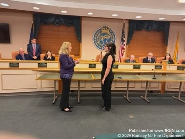 Ramsey Fire Department Welcomes New Probationary Firefighter