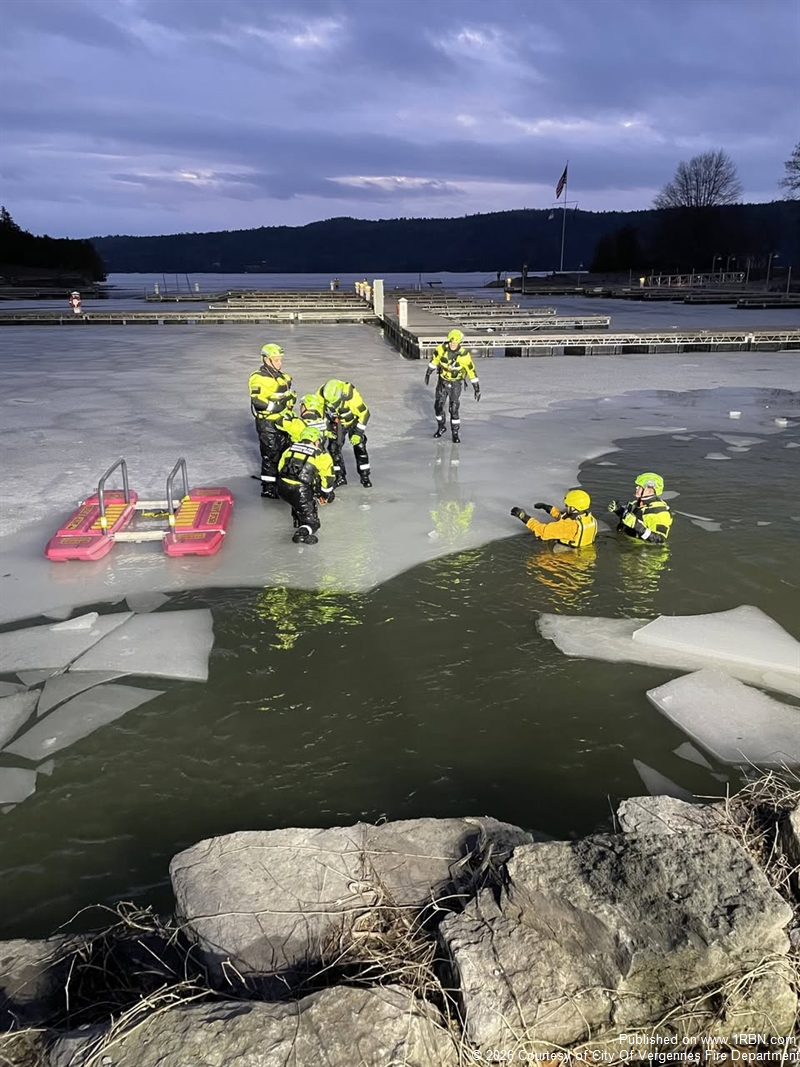 Vergennes Fire Conducts Ice Water Rescue Training to Strengthen Cold ...