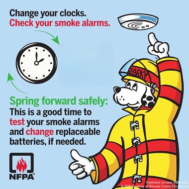 Brevard County Fire Rescue Reminds Residents to Check Smoke Alarms After Time Change