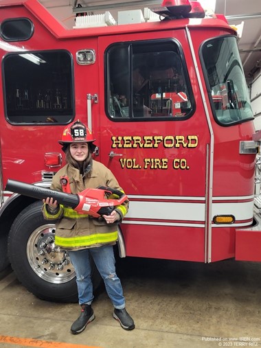 Hereford Fire Co. firefighter, Leigha Steinke