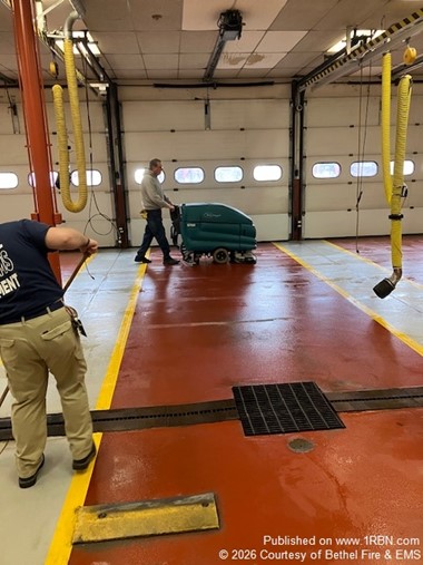 Bethel Firefighters Keep Station in Top Shape with Spring Cleaning Effort