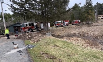 Yulan Firefighters Respond to Chimney Fire on Airport Road