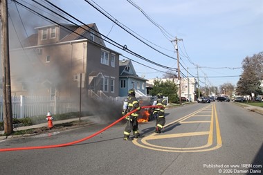 Saddle Brook / Garfield car fire.