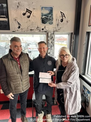 Binghamton Firefighters Donate Over $10K to Baldwin Fund