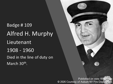 Auburn Fire Department Honors 1960 Line-of-Duty Fallen