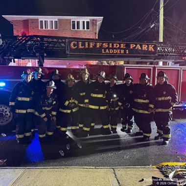 Cliffside Fire Department’s Ladder 1 Crew Responds to Fourth-Alarm Blaze in Fairview