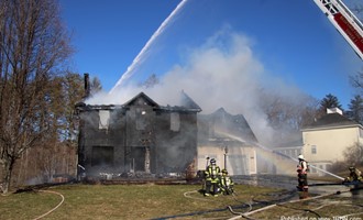 Bedford Home Destroyed by 3rd Alarm