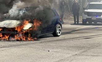 Crews Quickly Knock Down Vehicle Fire in Wilkins Township