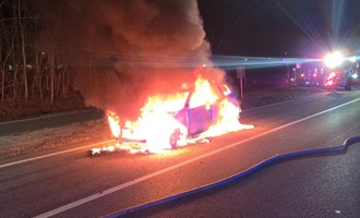 Andover Fire Rescue Extinguishes Overnight Vehicle Fire