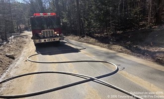 Bristol Fire Department Responds to Roadside Brush Fire