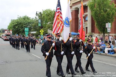 Pittsfield Fire Honor Guard Selected to Present Colors at Bruins Game