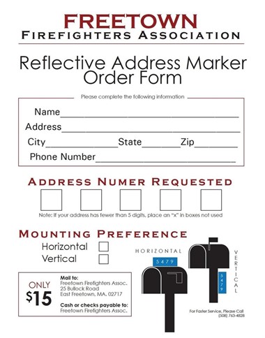 Freetown Firefighters Promote Reflective Address Signs to Improve Emergency Response