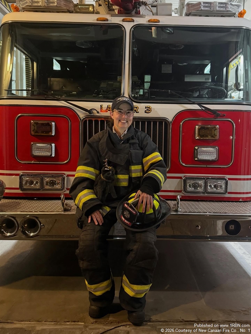 Firefighter Jen Earns Interior Firefighter Status in New Canaan