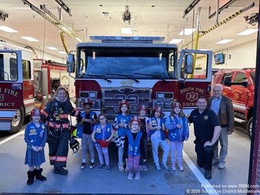 South Fire District Welcomes Middletown Daisy Troops for Community Engagement Visit
