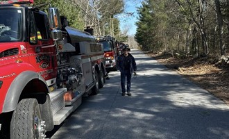 Firefighters Respond to Brush Fire on James Trail