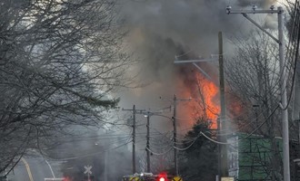 Multiple Departments Assist at Four-Alarm Wakefield Fire