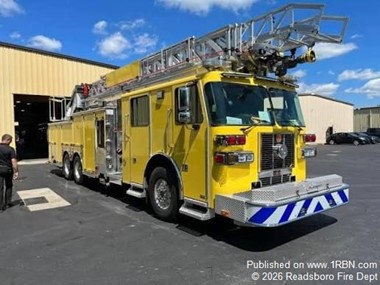 Readsboro Fire Department Nears Completion of New Ladder 1 Apparatus