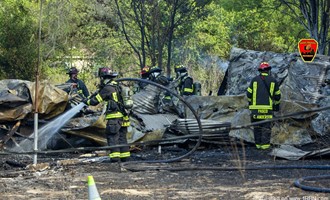 Mobile home destroyed