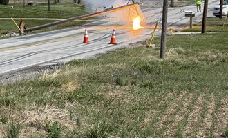 Gettysburg Fire Department Responds to Vehicle Collision with Utility Pole